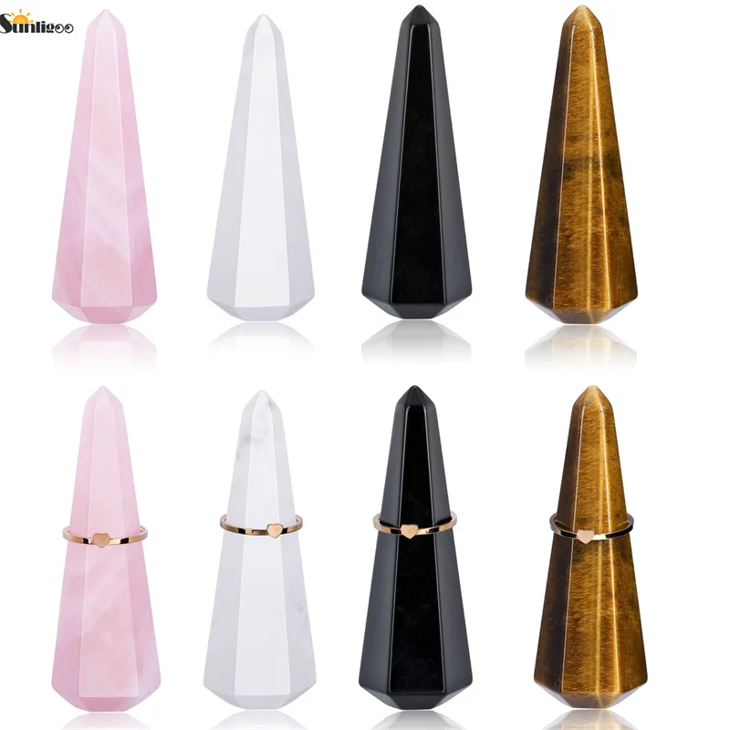 Sunligoo Новинка 6 граненых натуральных полированных граненых розовых кварцевых одноточечных прозрачных кварцевых палочек каменное кольцо де...
Sunligoo Новинка 6 граненых натуральных полированных граненых розовых кварцевых одноточечных прозрачных кварцевых палочек каменное кольцо де...