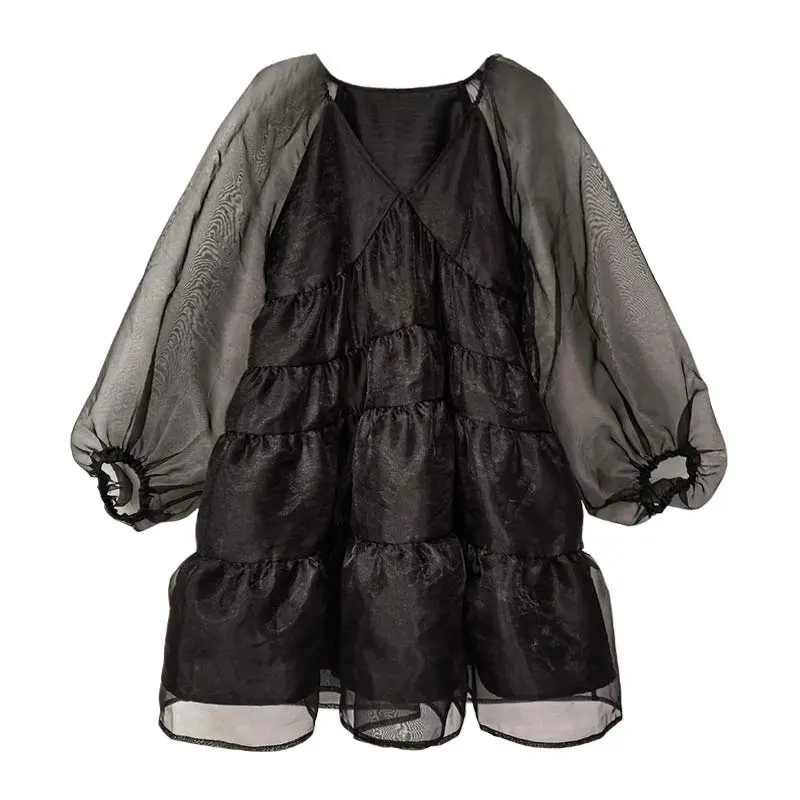 XITAO Patchwork Mesh Casual Dress Women Tide Fashion New Style V Neck Collar Long Lantern Sleeve Pullover Slim Elegant WLD6182
XITAO Patchwork Mesh Casual Dress Women Tide Fashion New Style V Neck Collar Long Lantern Sleeve Pullover Slim Elegant WLD6182