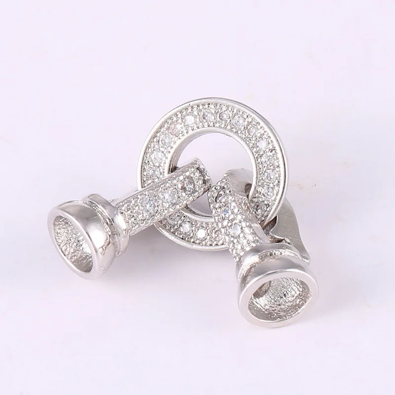 Micro inlaid zircon ornament buckle DIY handmade copper round connecting buckle
Micro inlaid zircon ornament buckle DIY handmade copper round connecting buckle