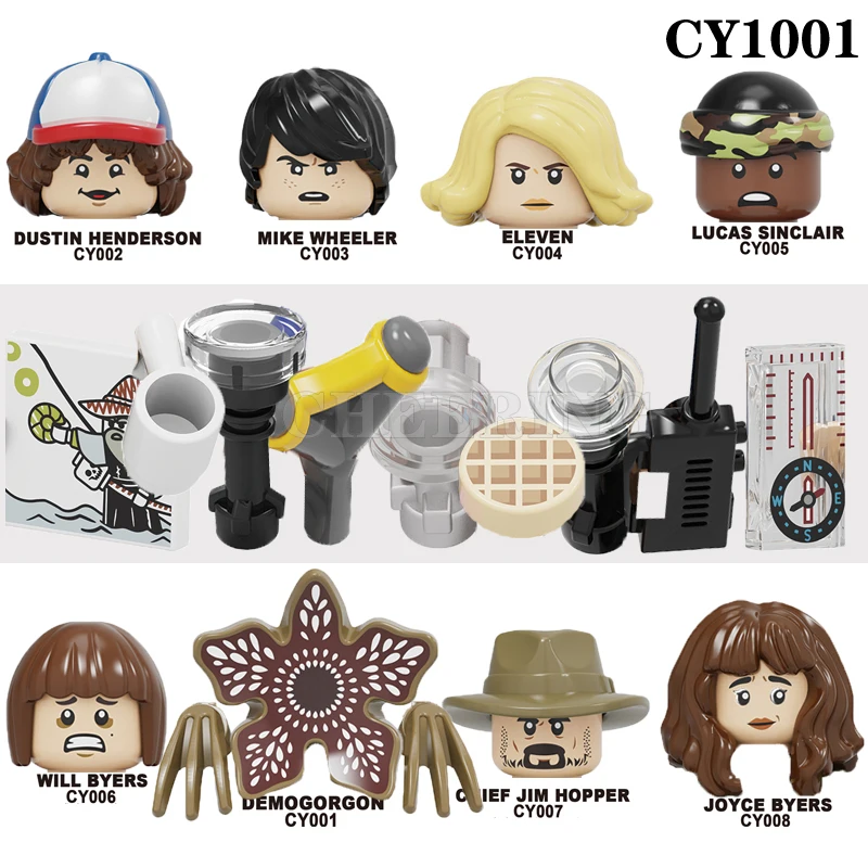 juguetes Stranger Things Blocks Eleven Lucas neto Will Mike Dustin Action Figures Building Blocks For Children Gift Toys KF8025
juguetes Stranger Things Blocks Eleven Lucas neto Will Mike Dustin Action Figures Building Blocks For Children Gift Toys KF8025