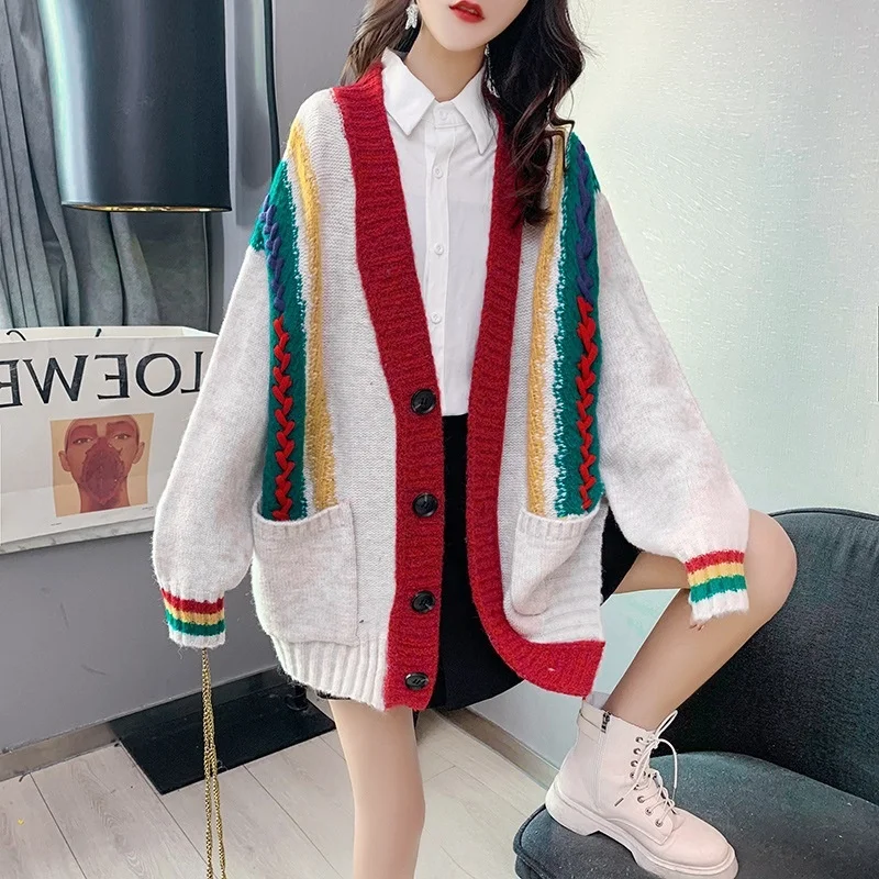 2021 New Women Spring Cardigans V neck Off Shoulder Oversized Sweater Coat Red Tops Twisted Knitted Long Jacket Lolita Tops
2021 New Women Spring Cardigans V neck Off Shoulder Oversized Sweater Coat Red Tops Twisted Knitted Long Jacket Lolita Tops