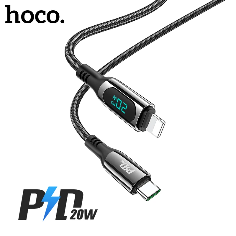 Кабель Hoco PD20W для iPhone 12 Pro Max 12 Mini USB Type-C, нейлоновый, с цифровым дисплеем, для быстрой зарядки, для iPad, Macbook
Кабель Hoco PD20W для iPhone 12 Pro Max 12 Mini USB Type-C, нейлоновый, с цифровым дисплеем, для быстрой зарядки, для iPad, Macbook