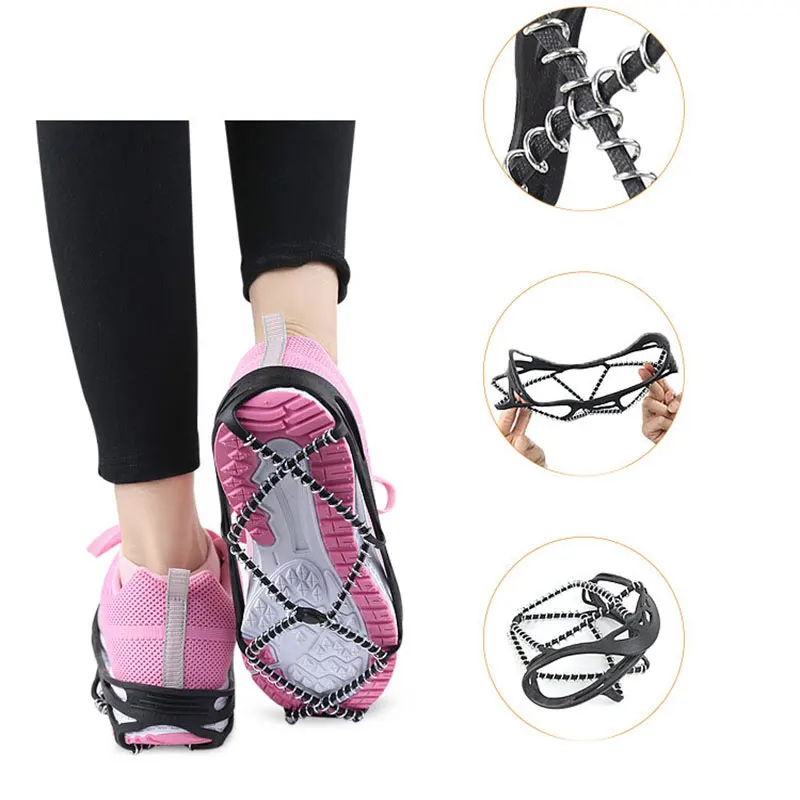 Boots Cover Shoes Cover Anti-skiing Crampons Anti-slip Shoesets Shoe Accessory Thickened Anti-skid Cramps Winter Spring crampons
Boots Cover Shoes Cover Anti-skiing Crampons Anti-slip Shoesets Shoe Accessory Thickened Anti-skid Cramps Winter Spring crampons