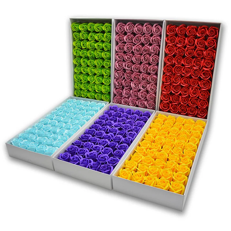 50Pcs/Box Soap Roses Artificial Flowers High Quality Rose Soap Flowers Head Wedding Gifts For Guests Cake Decoration Home Decor
50Pcs/Box Soap Roses Artificial Flowers High Quality Rose Soap Flowers Head Wedding Gifts For Guests Cake Decoration Home Decor