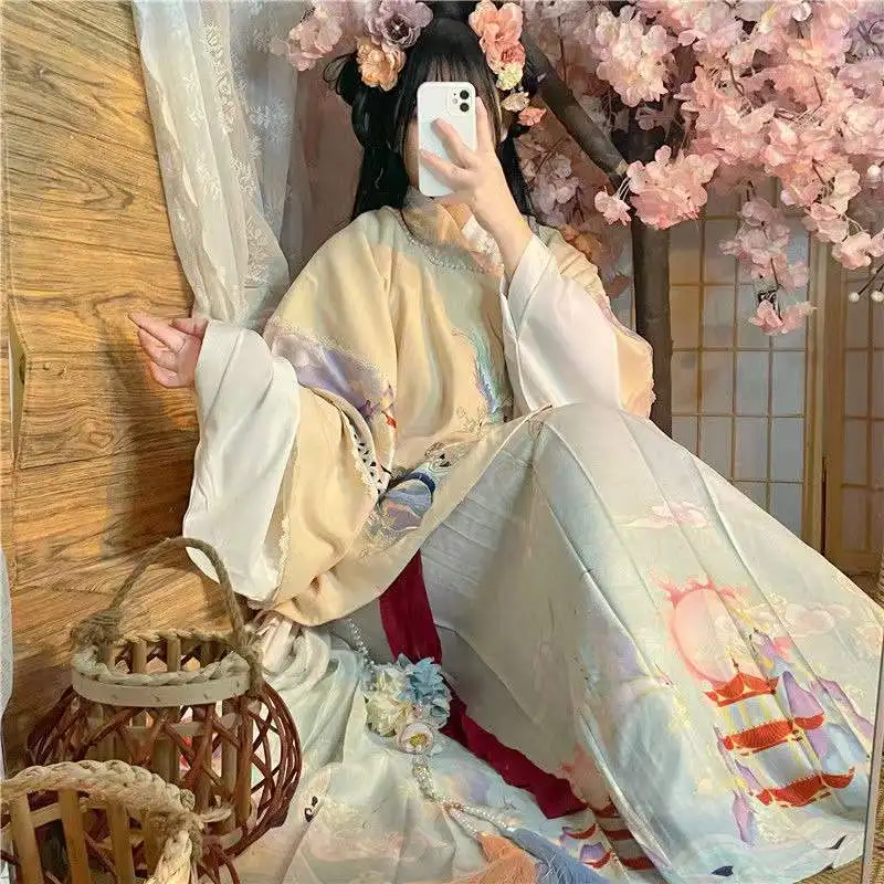 (Jingwei) Ming, короткое пальто с вышивкой и круглым вырезом, Женская плиссированная юбка с рукавом «Пипа» на осень и зиму
(Jingwei) Ming, короткое пальто с вышивкой и круглым вырезом, Женская плиссированная юбка с рукавом «Пипа» на осень и зиму