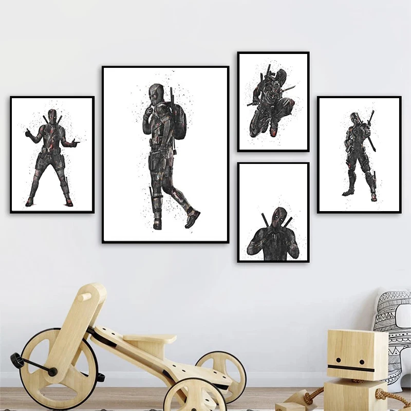 Black and White Superhero Deadpool Movie Canvas Painting Print Posters and Prints Wall Art Pictures Home Decor Kids Gifts Marvel
Black and White Superhero Deadpool Movie Canvas Painting Print Posters and Prints Wall Art Pictures Home Decor Kids Gifts Marvel