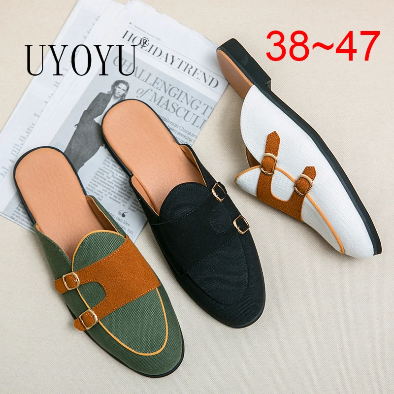 New Arrive Buckle Casual Shoes Outdoor Men Anti-slip Half Shoes Suede Leather Slipper Breathable Slip-on Mules Fashion Slides
New Arrive Buckle Casual Shoes Outdoor Men Anti-slip Half Shoes Suede Leather Slipper Breathable Slip-on Mules Fashion Slides
