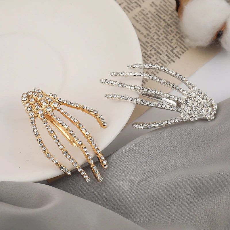 Fashion Rhinestone Paw Hairpin For Womem Hair Accessories Punk Jewelry Chic Hairpins Girls Barrette Hairgrip Pince Cheveux Femme
Fashion Rhinestone Paw Hairpin For Womem Hair Accessories Punk Jewelry Chic Hairpins Girls Barrette Hairgrip Pince Cheveux Femme