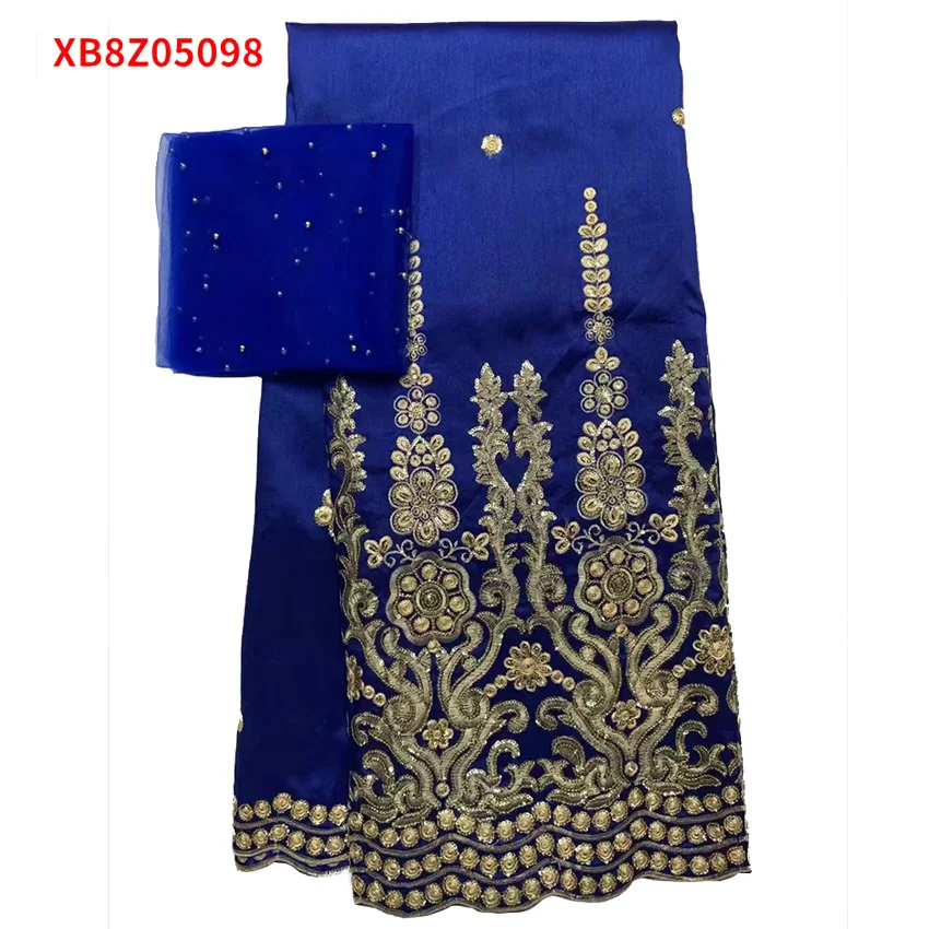 French George Fabric With Sequins Wrapper royal blue George lace Fabric 5+2yards sewing material XB8
French George Fabric With Sequins Wrapper royal blue George lace Fabric 5+2yards sewing material XB8