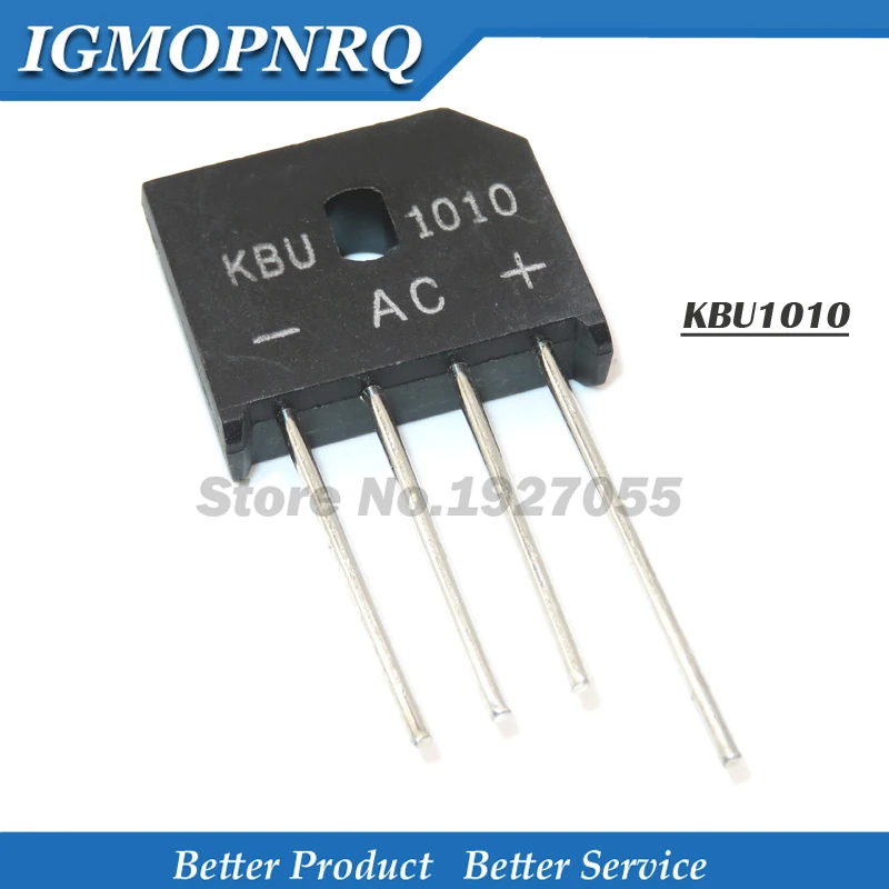 5PCS KBU1010 KBU-1010 10A 1000V U1010 ZIP Diode Bridge Rectifier diode New 
5PCS KBU1010 KBU-1010 10A 1000V U1010 ZIP Diode Bridge Rectifier diode New