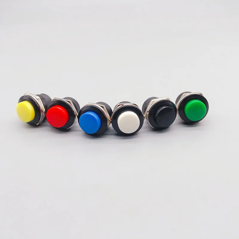 6pcs Lockless Momentary OFF (ON) Push button Switch 16MM Round reset switch R13-507 Plastic home / industry
6pcs Lockless Momentary OFF (ON) Push button Switch 16MM Round reset switch R13-507 Plastic home / industry