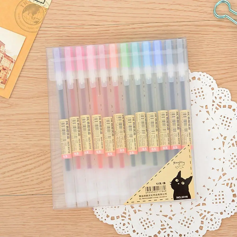 Vividcraft 12 Pcs/lot Gel Pen 0.5mm Colour Ink Pen 12 Supply Colours School Maker Pen Office Style P0d0 
Vividcraft 12 Pcs/lot Gel Pen 0.5mm Colour Ink Pen 12 Supply Colours School Maker Pen Office Style P0d0