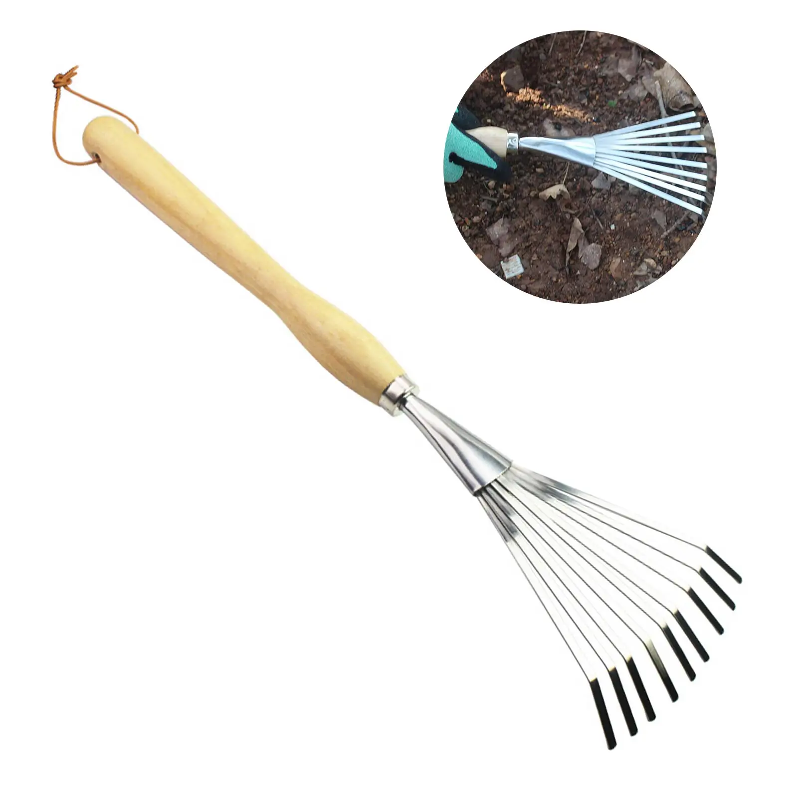 Agricultural Nine-Tooth Rake Stainless Steel Rake Deciduous Rake Garden Rake Soil Rake With Hanging For Home Garden Plants
Agricultural Nine-Tooth Rake Stainless Steel Rake Deciduous Rake Garden Rake Soil Rake With Hanging For Home Garden Plants