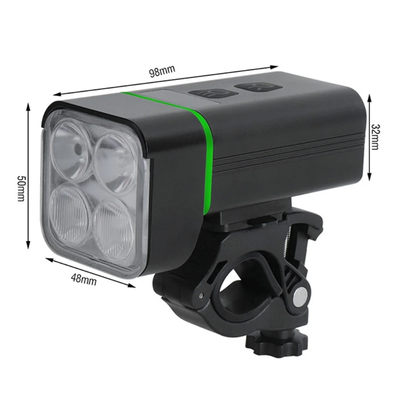 Super Bright Front Headlight and Rear LED Bicycle Light,5200mah Lithium Battery
Super Bright Front Headlight and Rear LED Bicycle Light,5200mah Lithium Battery