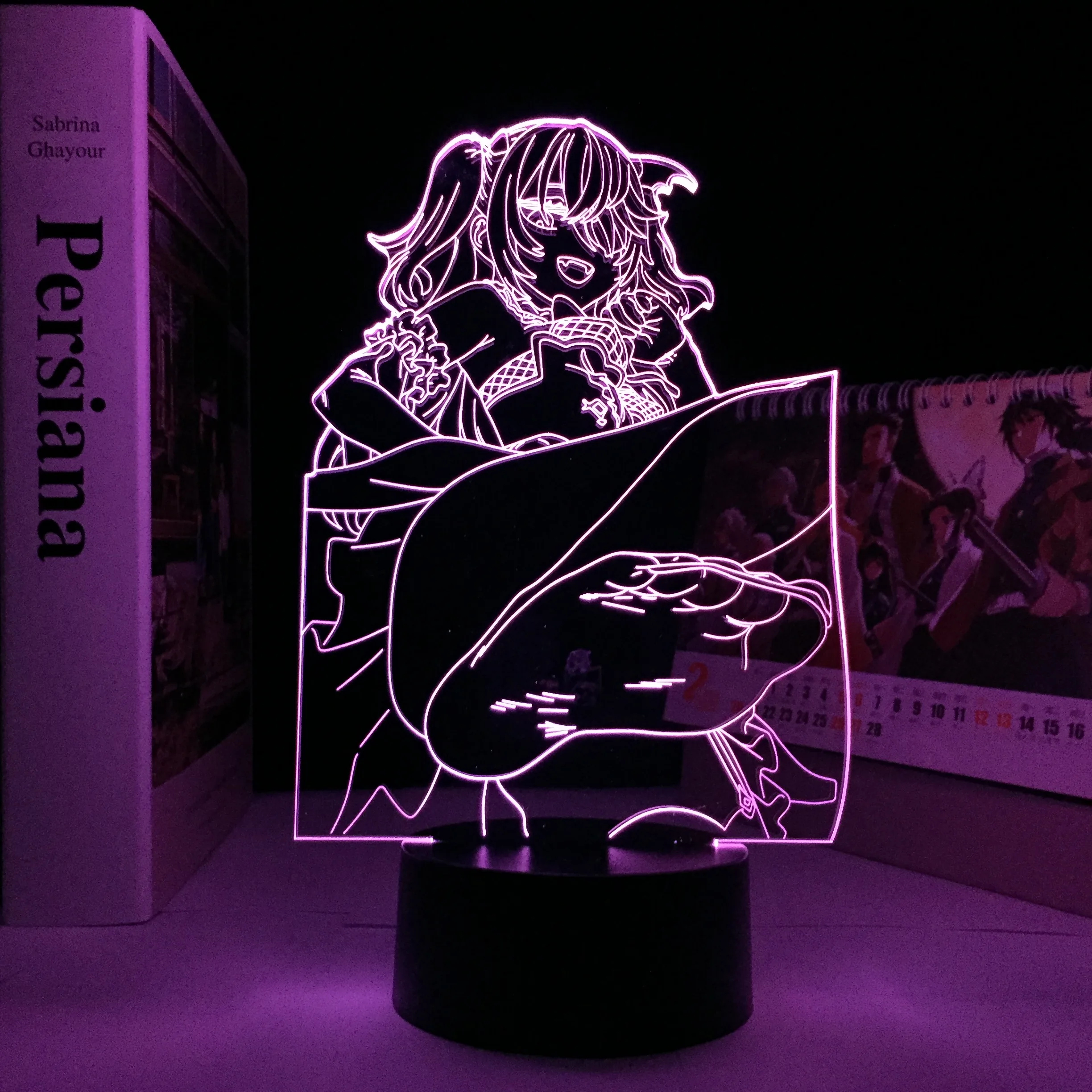 3D светодиодный ночсветильник Genshin, ударная игровая лампа, фигурка Fischl, светодиодный вая Светодиодная лампа
3D светодиодный ночсветильник Genshin, ударная игровая лампа, фигурка Fischl, светодиодный вая Светодиодная лампа