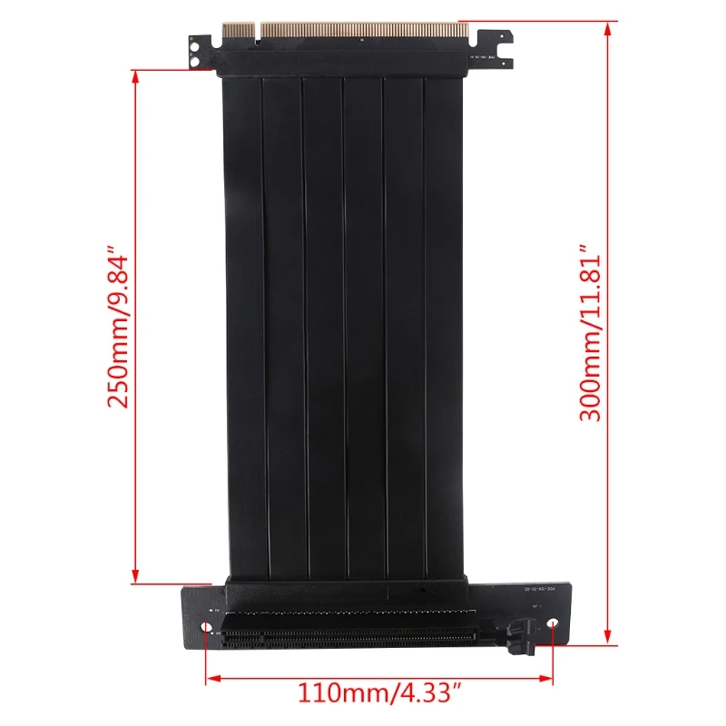 Full Speed 3.0 PCIE X16 Riser Cable Graphics Card Extension Cable PCI Express Riser Shielded Extender with antijam for GPU Verti 
Full Speed 3.0 PCIE X16 Riser Cable Graphics Card Extension Cable PCI Express Riser Shielded Extender with antijam for GPU Verti