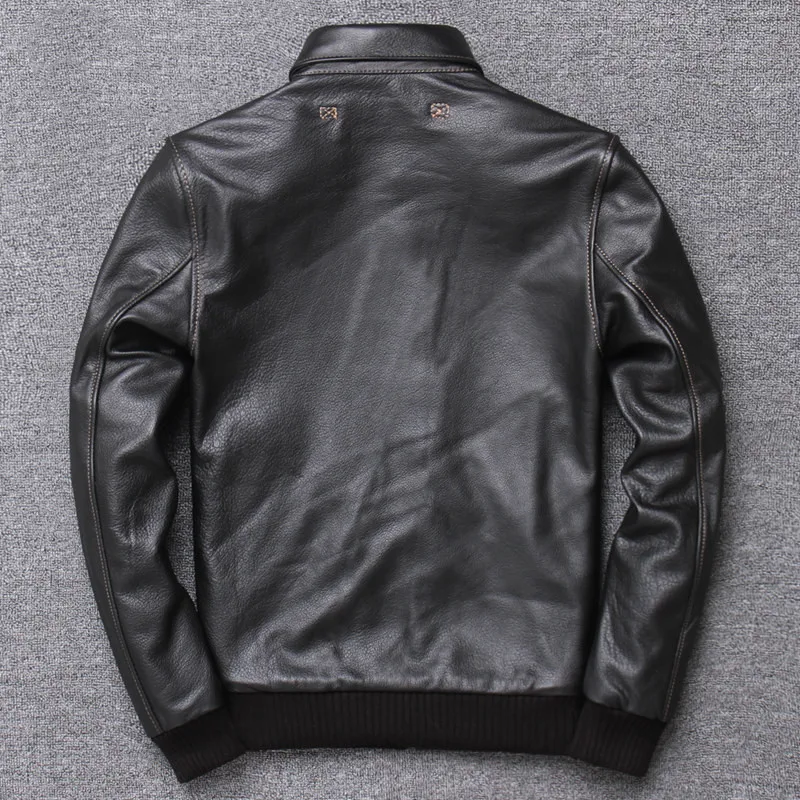 Men 2020 Black American A2 Pilot Leather Jacket Plus Size 4XL Genuine Cowhide Spring Military Aviator Leather Coat FREE SHIPPING
Men 2020 Black American A2 Pilot Leather Jacket Plus Size 4XL Genuine Cowhide Spring Military Aviator Leather Coat FREE SHIPPING