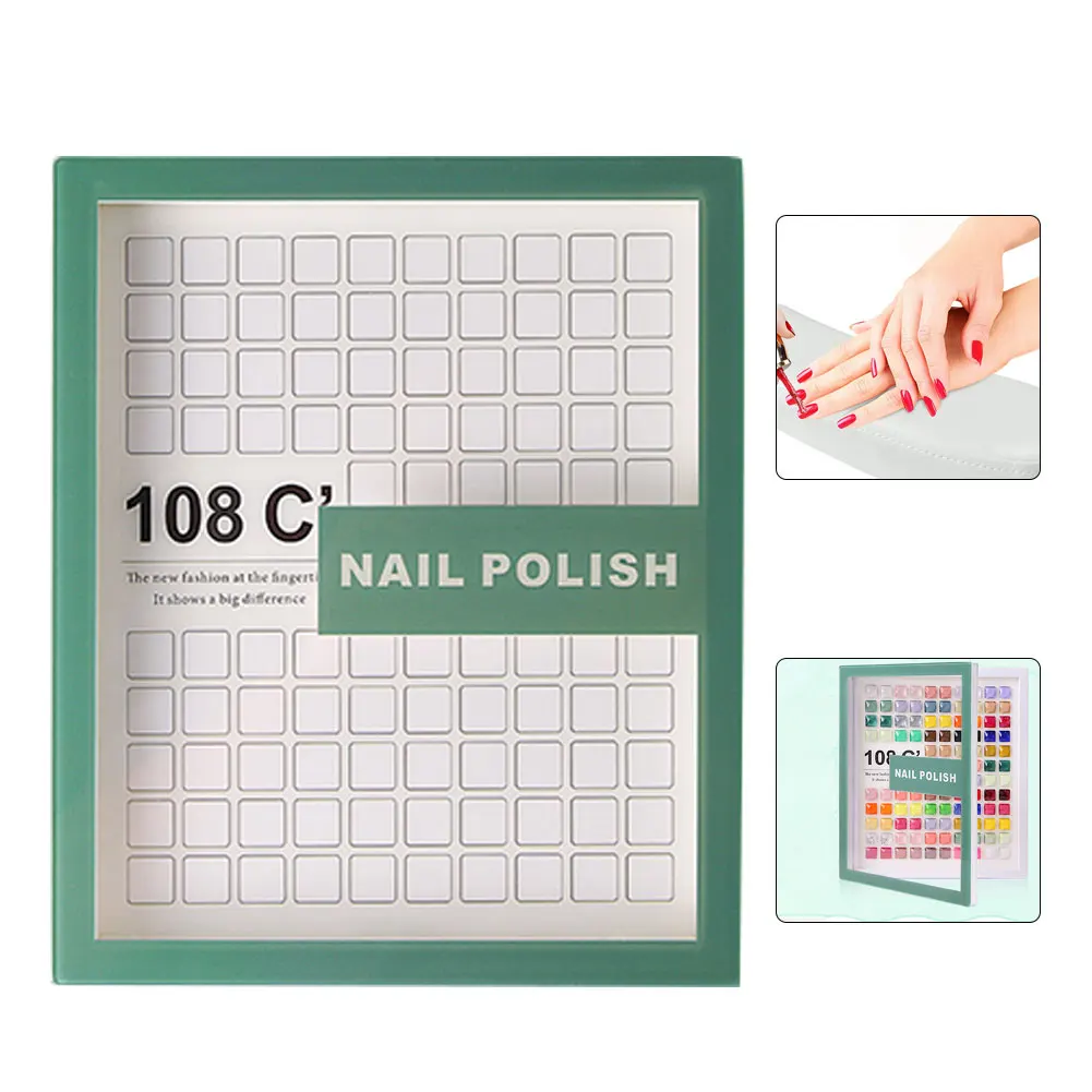 Nail Display Book Nail Polish UV Gel Color Card Board With 108 Grid Nail Art Showing Tools Nail Polish Display Chart Book
Nail Display Book Nail Polish UV Gel Color Card Board With 108 Grid Nail Art Showing Tools Nail Polish Display Chart Book