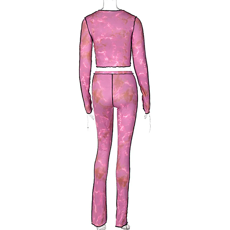 Casual Patchwork Tie Dye Workout Two Piece Sets Women Long Sleeve Sporty Bodycon Crop Top And Pants Tracksuits Fashion Outfits
Casual Patchwork Tie Dye Workout Two Piece Sets Women Long Sleeve Sporty Bodycon Crop Top And Pants Tracksuits Fashion Outfits