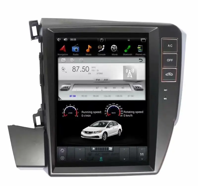 PX6 Tesla style Carplay Android Car autoradio stereo for Honda Civic 2012 13 14 gps navi Video multimedia Player Headunit
PX6 Tesla style Carplay Android Car autoradio stereo for Honda Civic 2012 13 14 gps navi Video multimedia Player Headunit