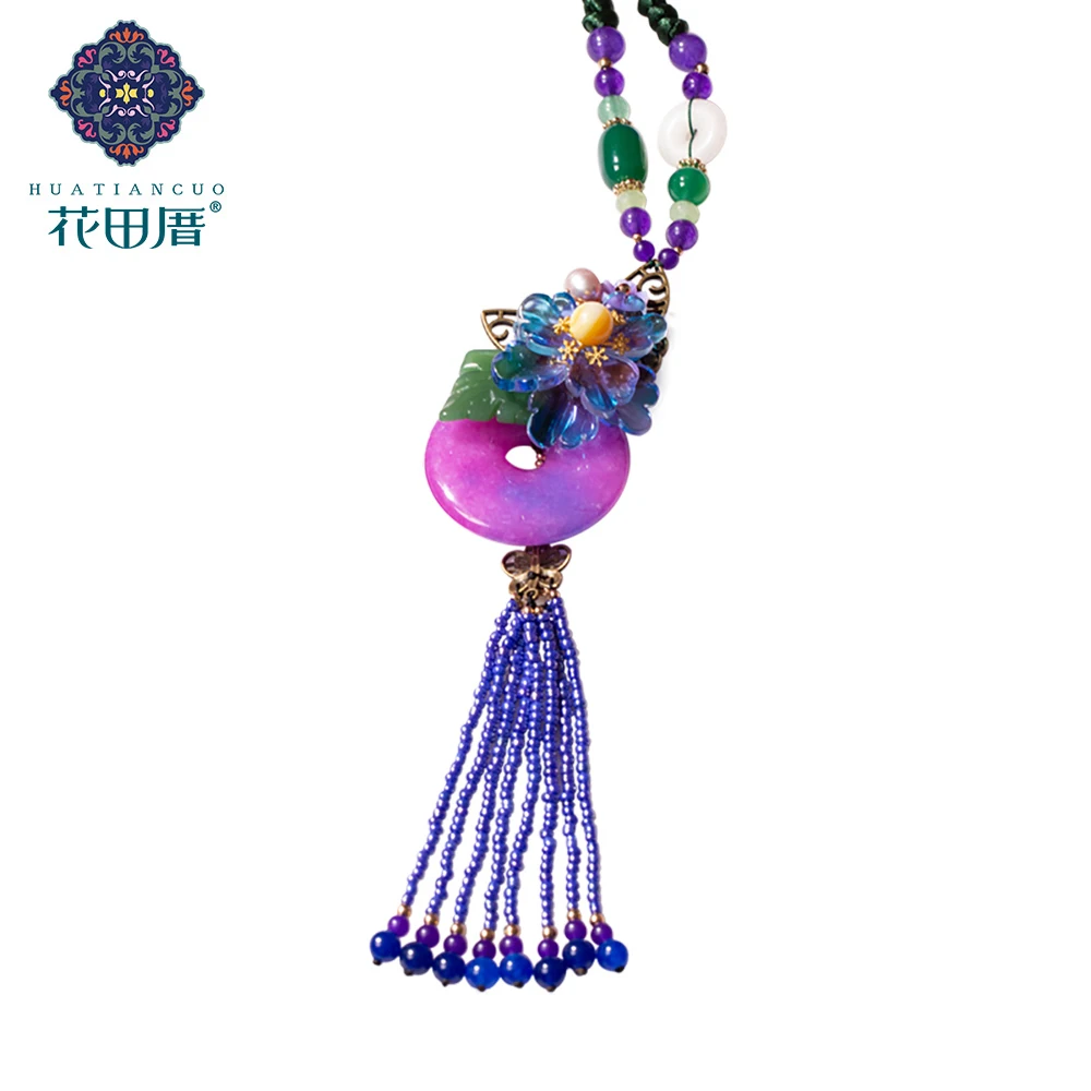 Darkpink Round J ade Bead Green Leaves Pendant Necklace Rope Chain Blue Stone Bead Tassel Handmade Woman Jewelry CL-190606
Darkpink Round J ade Bead Green Leaves Pendant Necklace Rope Chain Blue Stone Bead Tassel Handmade Woman Jewelry CL-190606