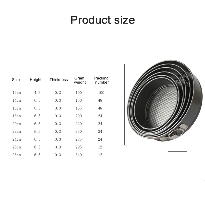 Non Stick Coated Cake Mold Baking Pan Spring Form Bakeware Tin Tray Tools SDF-SHIP
Non Stick Coated Cake Mold Baking Pan Spring Form Bakeware Tin Tray Tools SDF-SHIP