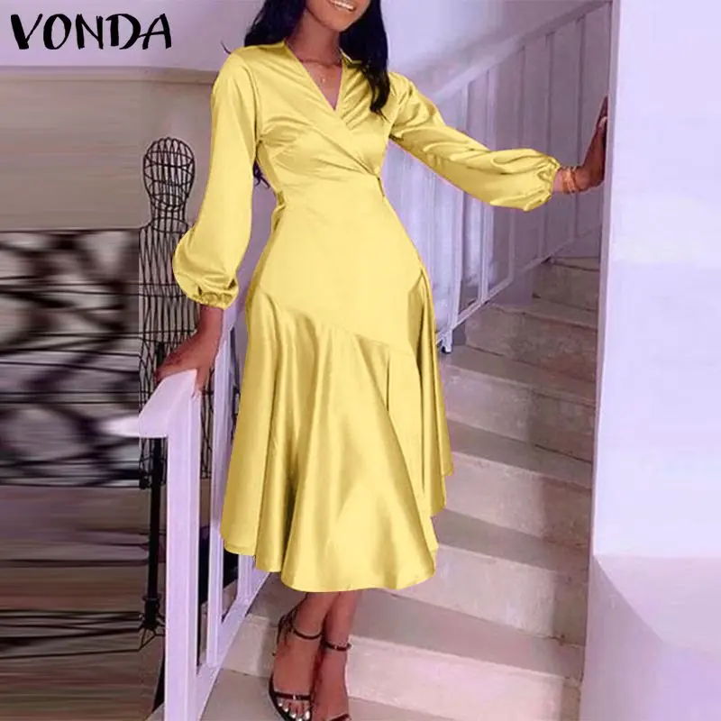 Bohemian Maxi Dress VONDA 2022 Women Vintage Long Sleeve Deep V Neck Party Dress Beach Sundress Casual Vestidos Female Robe
Bohemian Maxi Dress VONDA 2022 Women Vintage Long Sleeve Deep V Neck Party Dress Beach Sundress Casual Vestidos Female Robe