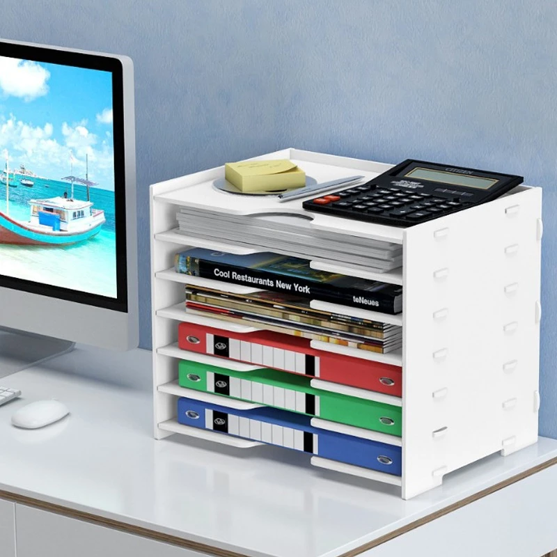 Multi-layer A4 Paper File Holder Sundries Storage Box PVC Wood Desktop Book Magazine Desk Shelf Home Office Stationery Organizer
Multi-layer A4 Paper File Holder Sundries Storage Box PVC Wood Desktop Book Magazine Desk Shelf Home Office Stationery Organizer