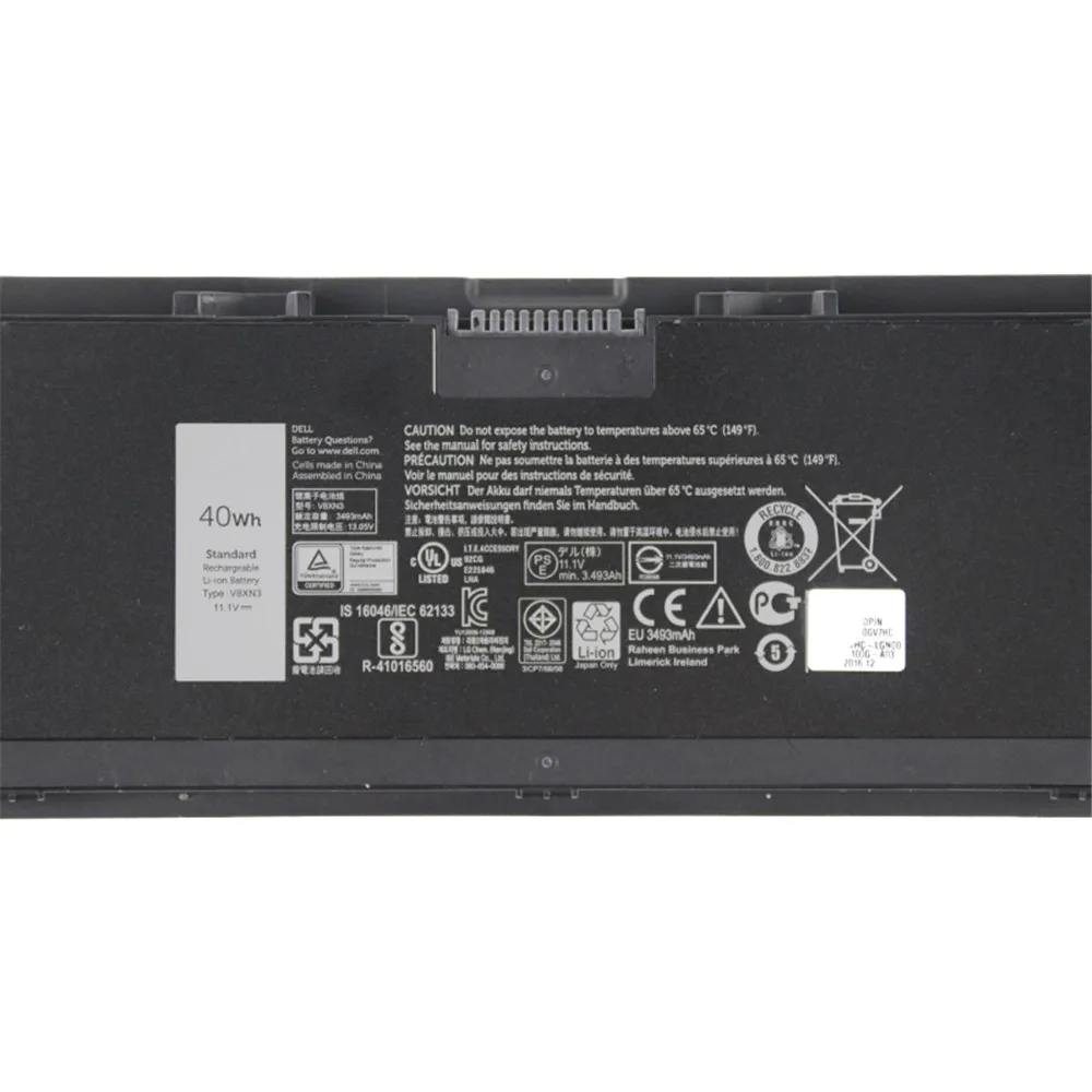 34GKR Original Laptop Battery For DELL Latitude E7420 E7440 E7450 3RNFD V8XN3 G95J5 34GKR 0909H5 0G95J5 5K1GW 7.4V 47WH
34GKR Original Laptop Battery For DELL Latitude E7420 E7440 E7450 3RNFD V8XN3 G95J5 34GKR 0909H5 0G95J5 5K1GW 7.4V 47WH