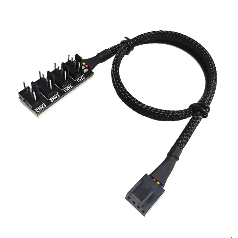 Black 40cm 1 To 5 4-pins TX4 PWM CPU Cooler/ Case/ Chasis Cooling Fan Power Cable Hub Splitter Adapter
Black 40cm 1 To 5 4-pins TX4 PWM CPU Cooler/ Case/ Chasis Cooling Fan Power Cable Hub Splitter Adapter