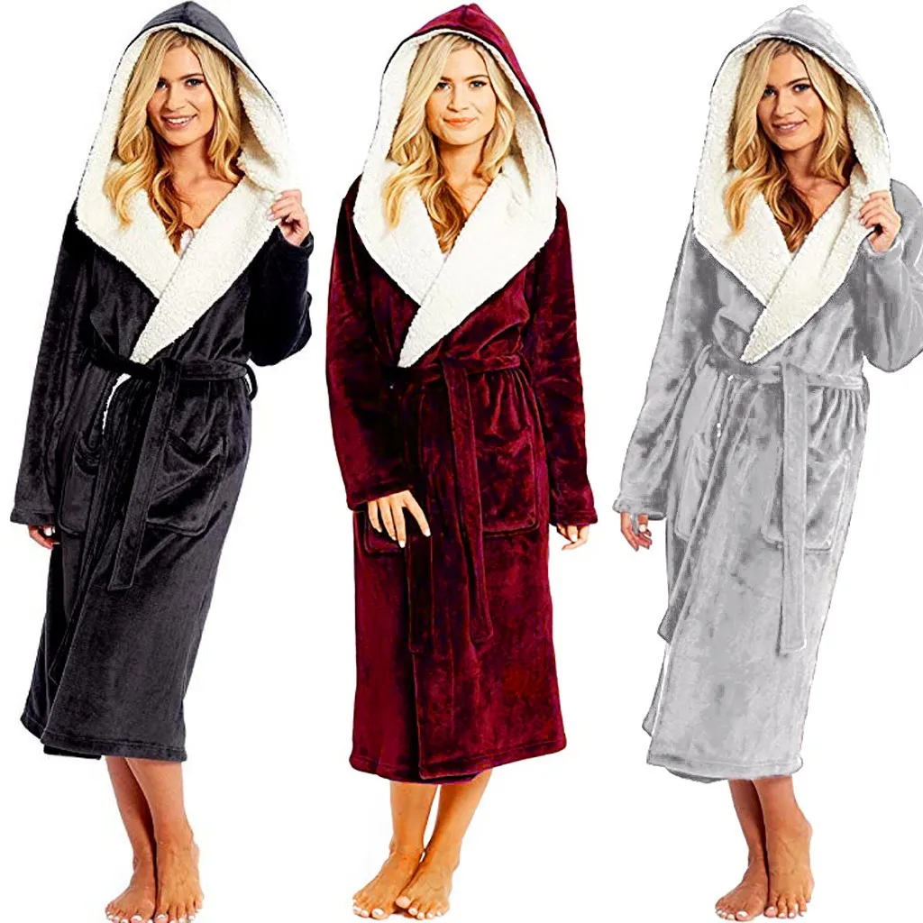 Ladies Sleep Tops Women 2020 Winter Plush Lengthened Shawl Bathrobe Home Clothes Long Sleeved Robe Coat A40
Ladies Sleep Tops Women 2020 Winter Plush Lengthened Shawl Bathrobe Home Clothes Long Sleeved Robe Coat A40