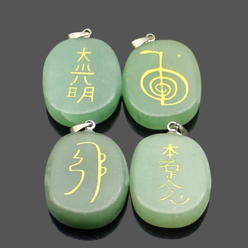 Natural Stone Green Aventurine Carving Religious Reiki Symbol Pendant for Women Jewelry Making DIY Charms Necklace Accessories
Natural Stone Green Aventurine Carving Religious Reiki Symbol Pendant for Women Jewelry Making DIY Charms Necklace Accessories