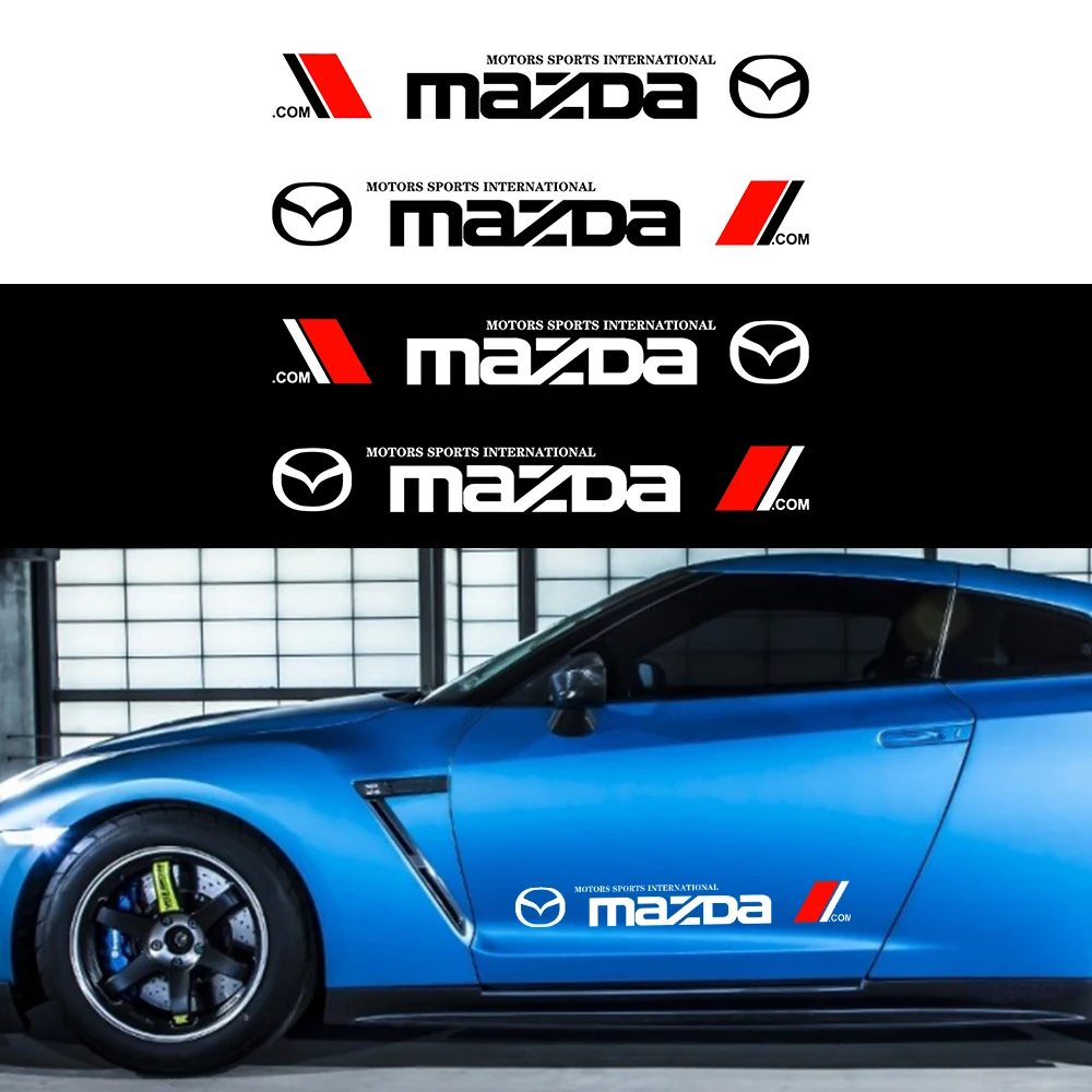 2PCS Car Styling Door Side Stickers Car Body Vinyl Stripe Decals For Mazda 5 6 323 626 RX8 7 CX5 CX4 CX3 MX3 MX5 Atenza Axela
2PCS Car Styling Door Side Stickers Car Body Vinyl Stripe Decals For Mazda 5 6 323 626 RX8 7 CX5 CX4 CX3 MX3 MX5 Atenza Axela