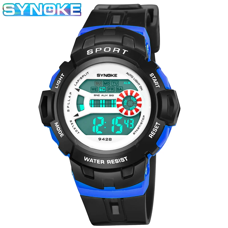 SYNOKE Fashion Kids Watches Sport Waterproof Watch Girls Boys Gifts LED Alarm Students Watch Relojes Children's Wristwatch
SYNOKE Fashion Kids Watches Sport Waterproof Watch Girls Boys Gifts LED Alarm Students Watch Relojes Children's Wristwatch