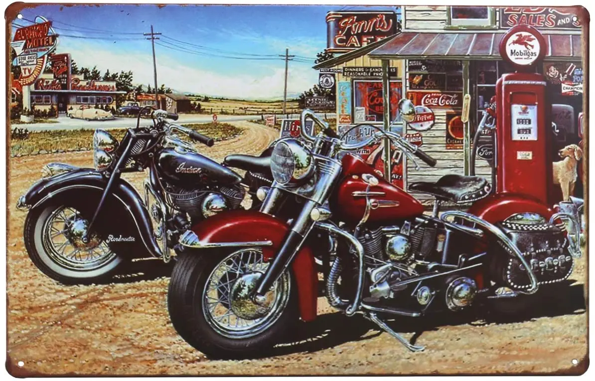 OTARTU 8x12'' Retro Vintage Motorcycle Tin Sign Plate Wall Plaque Decor,Coffee Shop Bar Decor (1268)
OTARTU 8x12'' Retro Vintage Motorcycle Tin Sign Plate Wall Plaque Decor,Coffee Shop Bar Decor (1268)