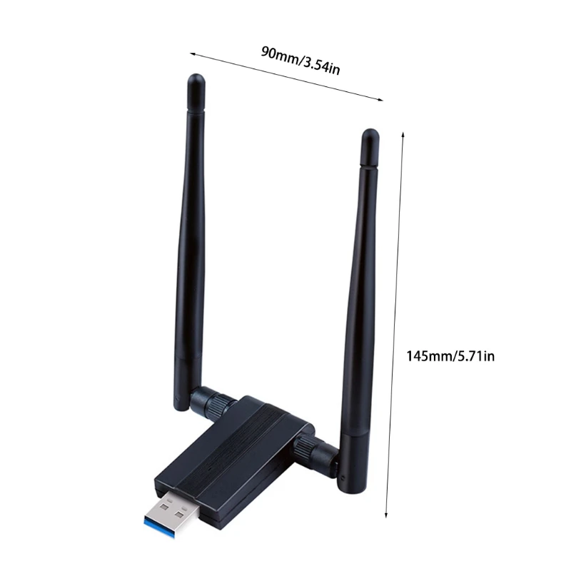 Wireless USB WiFi Adapter AC 1200Mbps Dual-band Antenna 2.4G/300Mbps / 5G/867Mbps WiFi Adapter
Wireless USB WiFi Adapter AC 1200Mbps Dual-band Antenna 2.4G/300Mbps / 5G/867Mbps WiFi Adapter