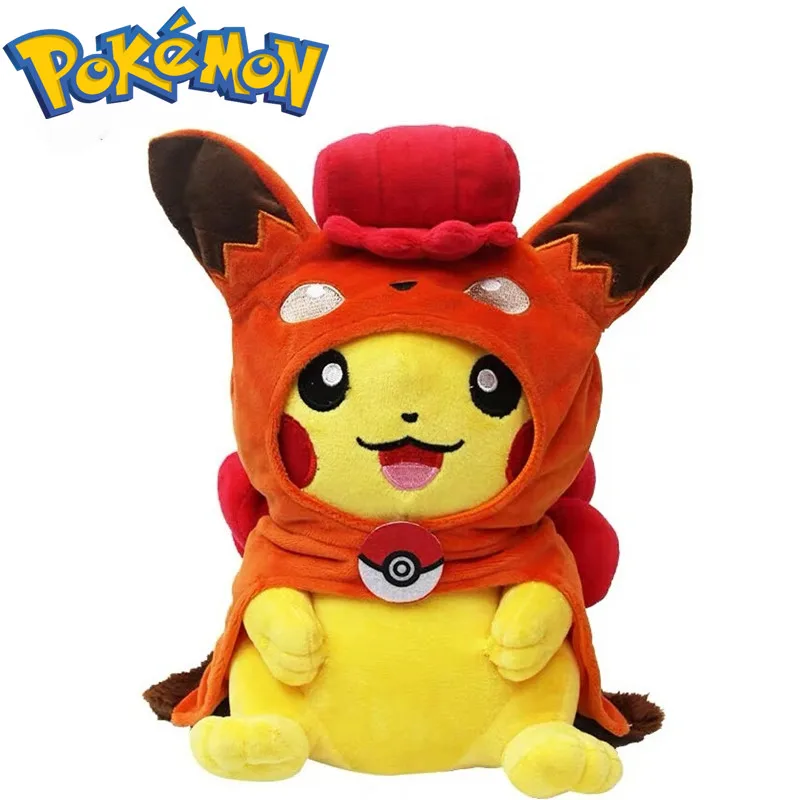 Pokemon Pikachu Cos Red Six Tails Open Mouth Cute Well-made Doll Plush Toy 32cm Birthday Gift for Children
Pokemon Pikachu Cos Red Six Tails Open Mouth Cute Well-made Doll Plush Toy 32cm Birthday Gift for Children