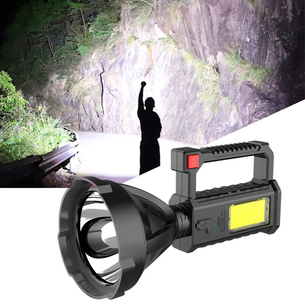 1pc Flashlight With USB Cable High Power Super Bright LED COB Searchlight Handheld Portable Spotlight Outdoor Waterproof Torch
1pc Flashlight With USB Cable High Power Super Bright LED COB Searchlight Handheld Portable Spotlight Outdoor Waterproof Torch
