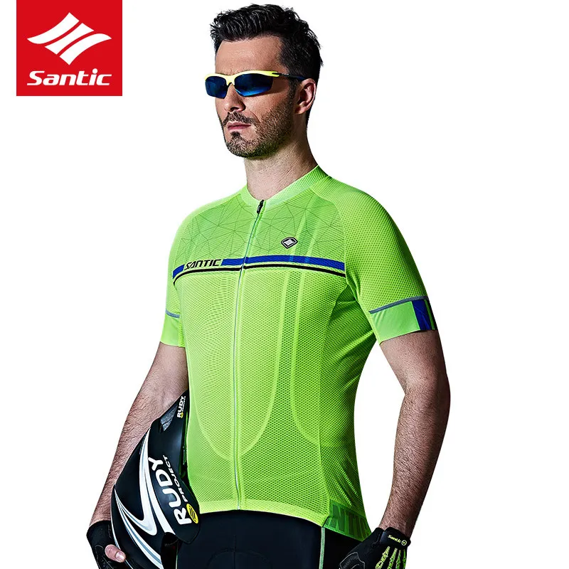 Santic Men Cycling Jersey Short Sleeve Pro-Fit Breathable Fast Dry UV-proof Antislip Sleeve Cuff Road Bike MTB Short Sleeve 2019
Santic Men Cycling Jersey Short Sleeve Pro-Fit Breathable Fast Dry UV-proof Antislip Sleeve Cuff Road Bike MTB Short Sleeve 2019