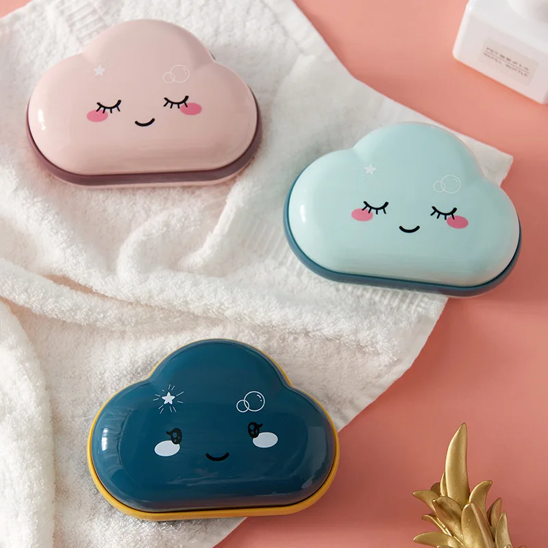 Bathroom Soap Dish Box Cute Cartoon Clouds Soap Holder Home Shower Travel Container Soap Tray Drainer Box Bathroom Accessories
Bathroom Soap Dish Box Cute Cartoon Clouds Soap Holder Home Shower Travel Container Soap Tray Drainer Box Bathroom Accessories