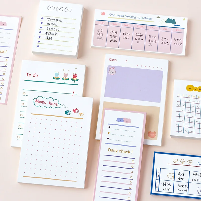 50 Sheets/Pack Vitality Series List Notepad Memo Pad School Supplies Paper Stationary Office Decoration Accessories
50 Sheets/Pack Vitality Series List Notepad Memo Pad School Supplies Paper Stationary Office Decoration Accessories