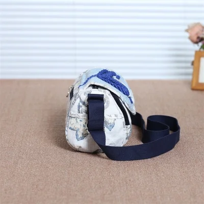 Fashion national string appliques women shopping handbags!Nice floral prints lady small shoulder bags Hot Original canvas bags