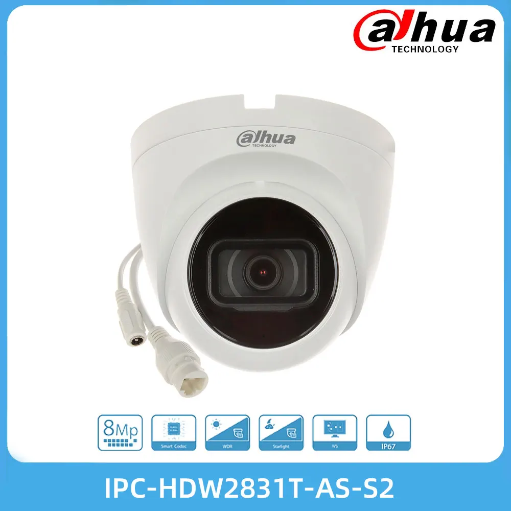 Dahua IPC-HDW2831T-AS-S2 8MP Lite IR фиксированное фокусное окуляр сетевая камера Встроенный микрофон Встроенный ИК светодиодный POE 2,8 3,6 мм объектив
Dahua IPC-HDW2831T-AS-S2 8MP Lite IR фиксированное фокусное окуляр сетевая камера Встроенный микрофон Встроенный ИК светодиодный POE 2,8 3,6 мм объектив