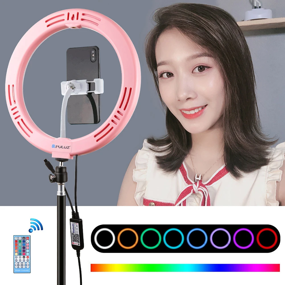Selfie Ring Light 360-degree Rotatable Ball Head Stabilizer Dimmable USB Ring Light for Photography Streaming with RemoteControl
Selfie Ring Light 360-degree Rotatable Ball Head Stabilizer Dimmable USB Ring Light for Photography Streaming with RemoteControl