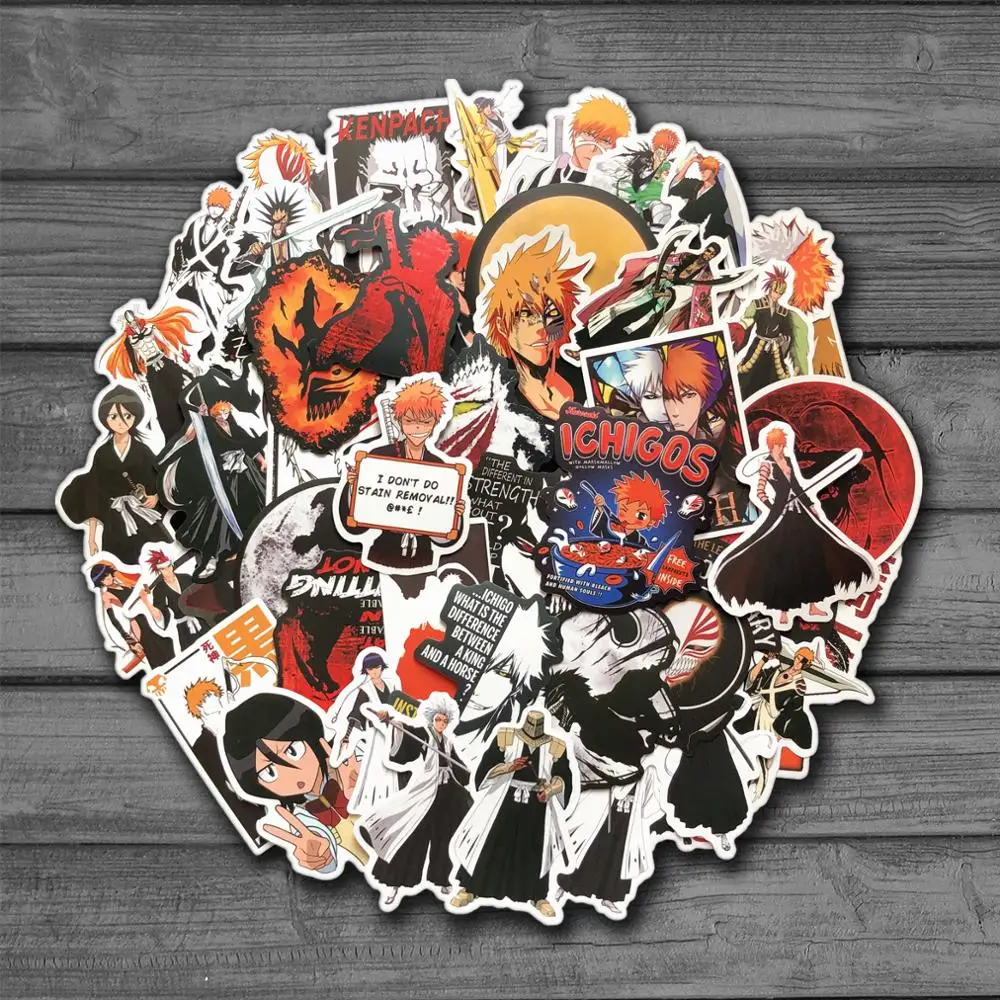 50Pcs/pack BLEACH Stickers Japanese Anime Stickers Japanese Manga For Laptop Mouse Motorcycle Skateboard luggage Guitar
50Pcs/pack BLEACH Stickers Japanese Anime Stickers Japanese Manga For Laptop Mouse Motorcycle Skateboard luggage Guitar