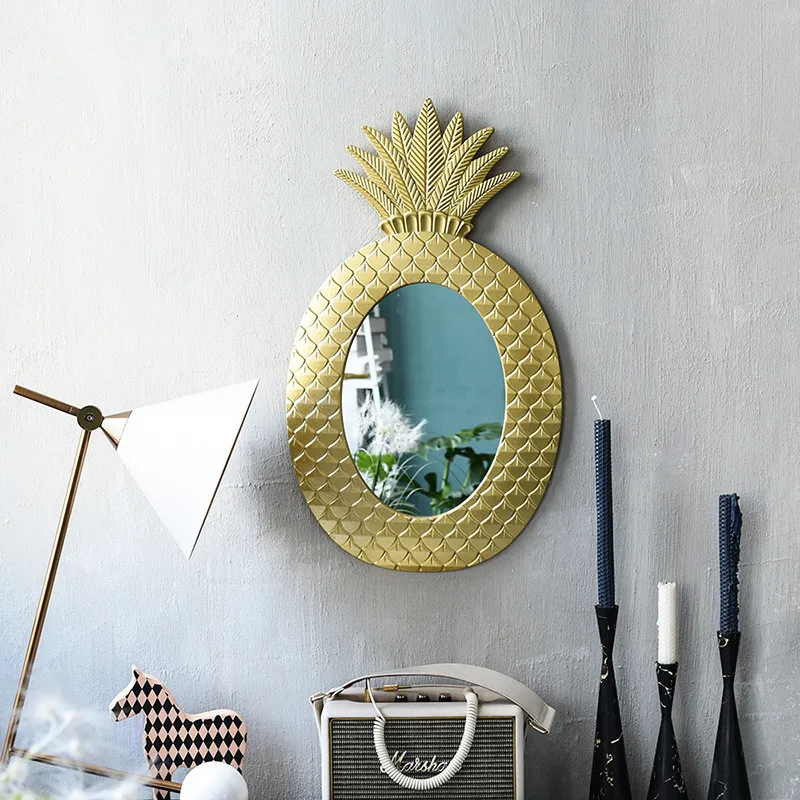 Vintage pineapple geometric pattern golden wall decoration mirror bedroom dressing mirror window model decoration WJ606
Vintage pineapple geometric pattern golden wall decoration mirror bedroom dressing mirror window model decoration WJ606
