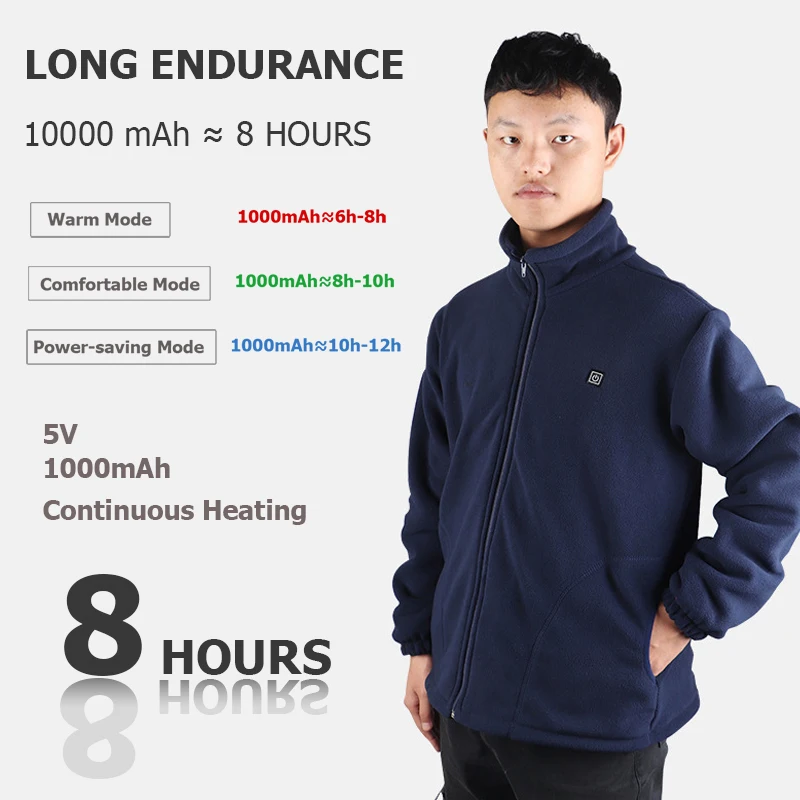 USB Charging Men Outdoor Sport Polar Fleece Jackets Winter Heated Long Sleeve Heating Coat for Trekking Camping Hiking
USB Charging Men Outdoor Sport Polar Fleece Jackets Winter Heated Long Sleeve Heating Coat for Trekking Camping Hiking
