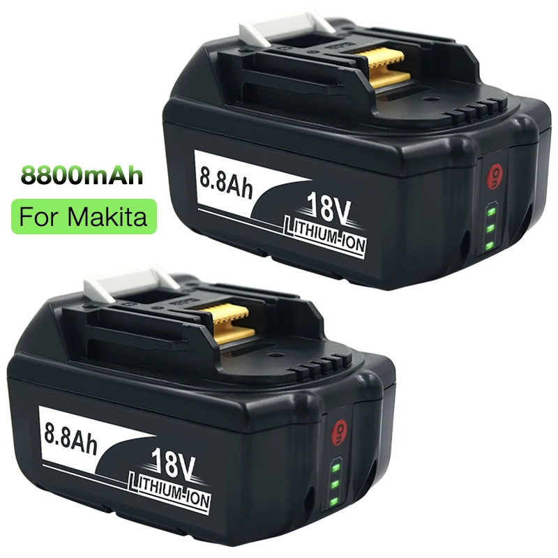 2PCS BL1860 BL1850 18V 8.8Ah Li-ion Replacement Rechargeable Battery for Makita Power Tool BL1815 BL1830 BL1840 LXT 400 BTD140Z
2PCS BL1860 BL1850 18V 8.8Ah Li-ion Replacement Rechargeable Battery for Makita Power Tool BL1815 BL1830 BL1840 LXT 400 BTD140Z