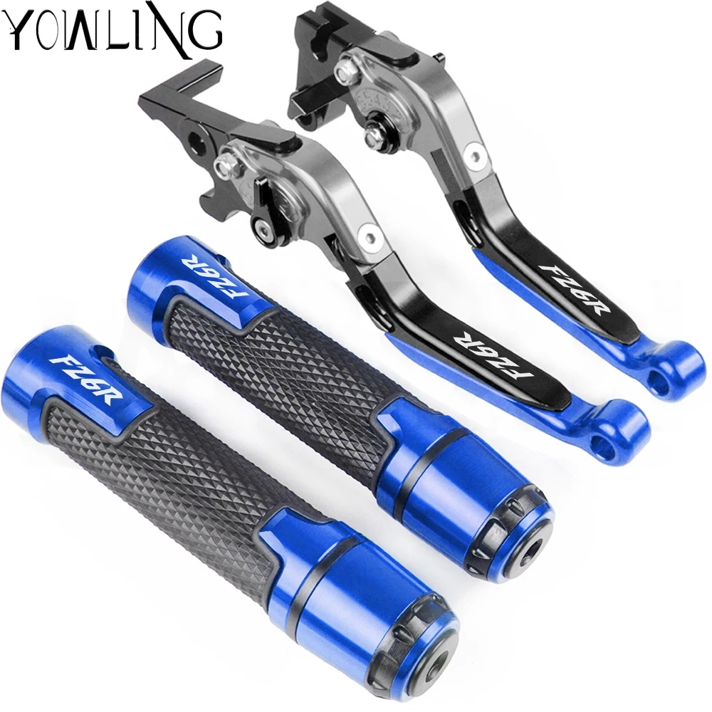 

For Yamaha FZ6R 2009 2010 2011 2012 2013 2014 2015 2016 2017 Motorcycle Adjustable Brake Clutch Lever Handlebar Hand Grips ends