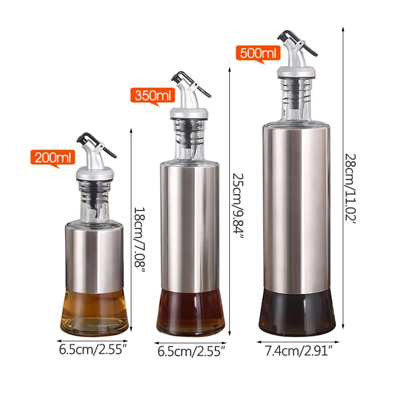 Spice Jar Kitchen Tool Glass Oil Bottle Kitchen Supplies Stainless Steel Oil Pot Soy Sauce Bottle Vinegar Bottle Wine Bottle
Spice Jar Kitchen Tool Glass Oil Bottle Kitchen Supplies Stainless Steel Oil Pot Soy Sauce Bottle Vinegar Bottle Wine Bottle
